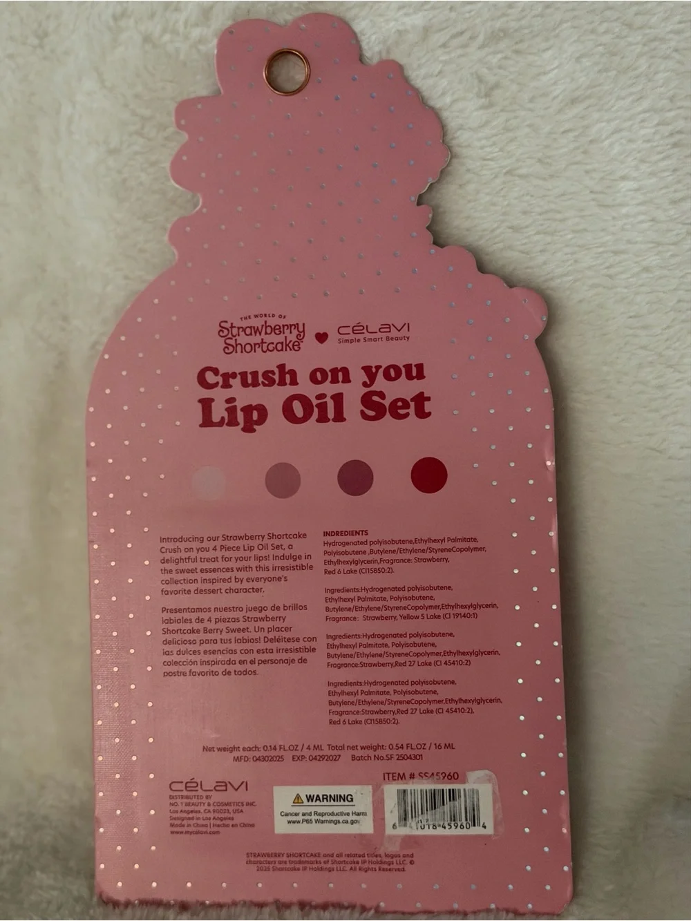 Célavi x Strawberry Shortcake Crush on You Lip Oil Set